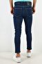 Men Carrot Fit Stretchable Denim Jeans, Navy - 2