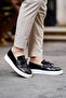Oliver Black Crocodile Men's Leather Shoes - 8