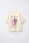 Summer Flowers Printed 100% Cotton Oversize Girls T-Shirt - 2