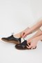 Black Comfort Leather Women's Shoes - 2010709 Y - 5