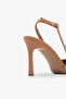 Tan Genuine Leather Open Back Stiletto - 6