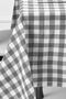 Gray Large Square Pattern Gingham Tablecloth
