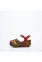 Orthopedic Wedge Heeled Velcro Leather Sandals 11430 - 2