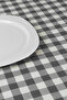 Gray Large Square Pattern Gingham Tablecloth - 5