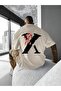 Breathable Polyester Mesh Casual Sports T-Shirt for Men - Geometric "X" Print