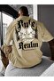 Men's "Rule Your Own Kingdom" Graphic T-Shirt - Crown and Letter Print,
