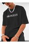 "Los Angeles" Y2K Streetwear Graphic T-Shirt for Men - Lettering Los Angeles, Beige Color - 2