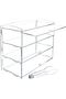 Countertop Bakery and Pastry Display Case with Serving Tong, 3-Tier Clear Acrylic Display Box