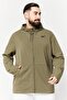 Men Sportswear Fit Hooded Training Jackets, Olive