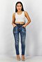 Women Regular Fit Washed Stretchable Jeans, Blue - 3