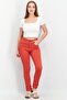 Women Slim Fit Plain Stretchable Jeans, Red - 3