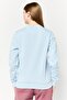 Women Sportswear Fit Long Sleeves Running Sweatshirt, Light Blue - 4