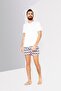 Men Geometric Drawstring Board Shorts, Multicolor - 2