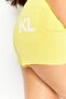 Women Washed Denim Shorts, Yellow - 4
