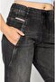 Women Regular Fit Washed Jogger Pants, Black - 3
