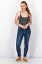 Women Skinny Fit Stretchable Solid Jeans, Blue - 4
