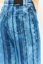 Women Regular Fit Striped Non Stretchable Jeans, Dark Blue - 4