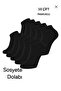 10 Pairs of Unisex Plain Black Short Booties Socks (Economic Package) - 5