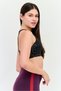 Women Brand Logo Padded Sports Bra, Black - 2