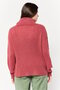Women Turtle Neck Knitted Sweater, Red - 2