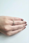 Beige Stone Ring - 4