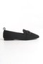 Nina Women's Blunt Toe Buckle Daily Knitwear Ballerina Black - 4