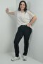 Women's High Waist Tube Leg Large Size Lycra Jeans - 2