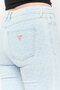 Women Skinny Fit Textured Denim Jeans, Blue Wash - 3
