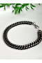 Steel Interlaced Cuban Black Bracelet - 3