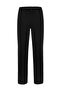Men's Black Straight Fit Tie-Waist Lyocell Trousers