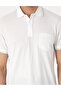 Ecru Ultralight Fabric Slim Fit Buttoned Polo Collar T-Shirt 50302631-Vr019 - 6