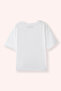Baby Girl Embroidery Detailed White T-Shirt - 3