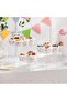 Food Risers for Buffet Table, 3PCS Clear Acrylic Cube Display Nesting Risers with Hollow Bottoms - 2