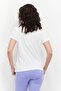 Women Sportswear Fit Brand Logo Training T Shirt, White - 3