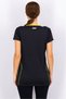 Women Sportwear Fit Short Sleeve Training Top, Black and Yellow - 2