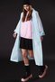 Women Men Raincoat Hooded Snap Fastener Eva Water Green Raincoat Bymmrc881R10 - 3