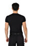 Men's Black Microfiber T-Shirt Short Sleeve Micro Sports Outdoor T Shirt - 2