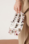 White Embroidered Women's Floral Embroidered Mesh Ballerinas Md2104-111-0003 - 4