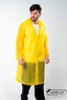 Women Men Raincoat Hooded Snap Fasteners Eva Yellow Raincoat M21Mrc881R01 - 4