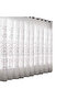 Grommet Top 200x100cm white Sheer Curtains White Embroidered Floral Voile Drapes for Living room, Be - 8