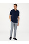 Navy Blue Ex. Slim Fit Fabric Trousers 50303613-Vr033 - 3