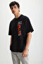 Ramadanp008 Men's 100% Cotton Printed Black T-Shirt - 3