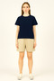 Women's Solid T-Shirt – Medium Fabric, Comfort Fit, Wide Cut, Suitable for Daily Wear