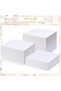 9 Pcs Acrylic Buffet Risers Display Box Cube Display Riser 5 Sided for Display with Hollow Bottoms - 4