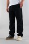 Men's Black Baggy Fit Wide Fit Regular Waist Wide Leg Jeans Loose Trousers