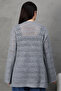 V-Neck Long Loose Sleeves Hollowed Openwork Pockets Loose Relaxed Fit Knitwear Spring Summer Cardigan - 2