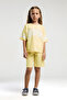 Premium Yellow Girl's T-Shirt Shorts Set