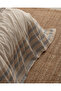 Sheryl Single Muslin Yarn-Dyed Elastic Sheet Duvet Cover Set - Beige/Navy Blue - 3