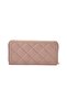 Quilted Zipper Wallet Pink - 2