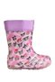 Girl's Kuromi Printed Plush Inside Waterproof Rain Boots - 2